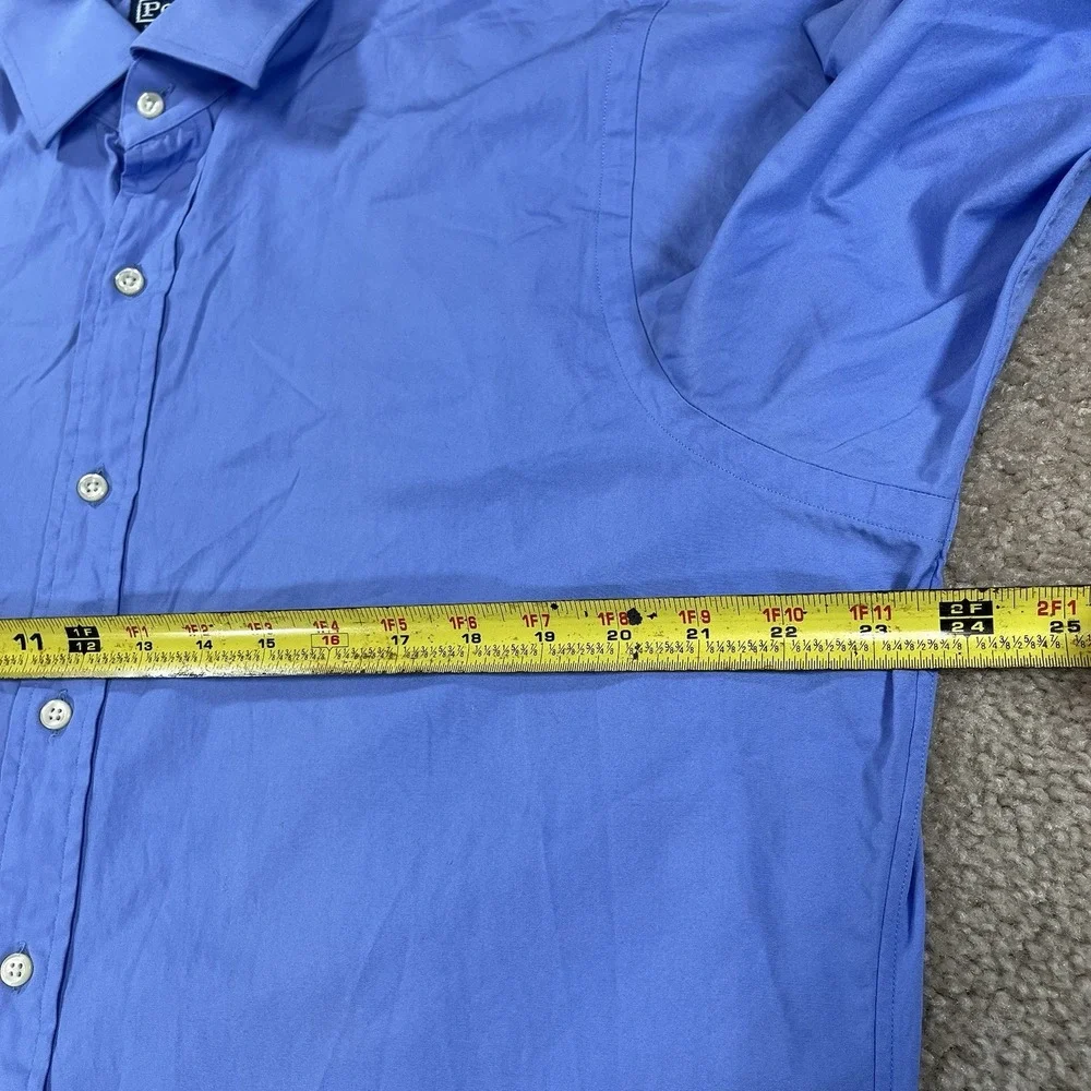 Polo Ralph Lauren Men's 16 32/33 Dress Shirt Regent Classic Fit Blue 100% Cotton